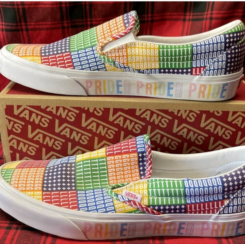 Vans "Pride" slip ons